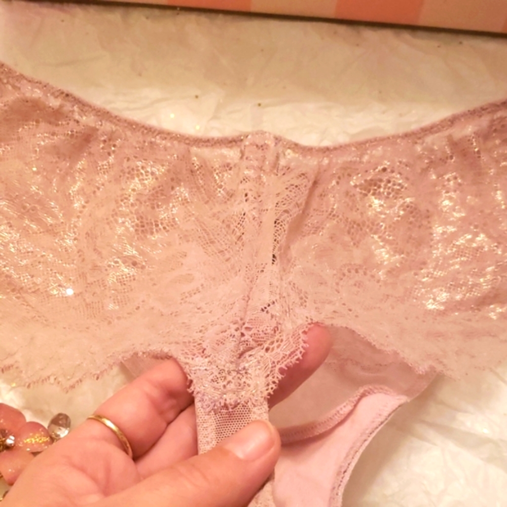 Nwt Victoria's Secret Dream Angels Foil Thong M/L - Picture 5 of 6